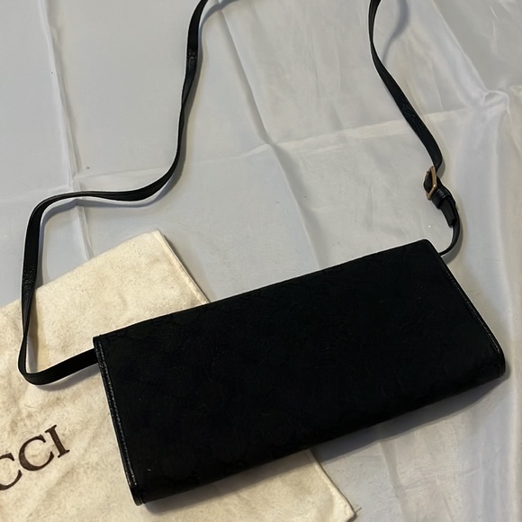 AUTHENTIC GUCCI VINTAGE BLACK SHOULDER BAG - Picture 11 of 11